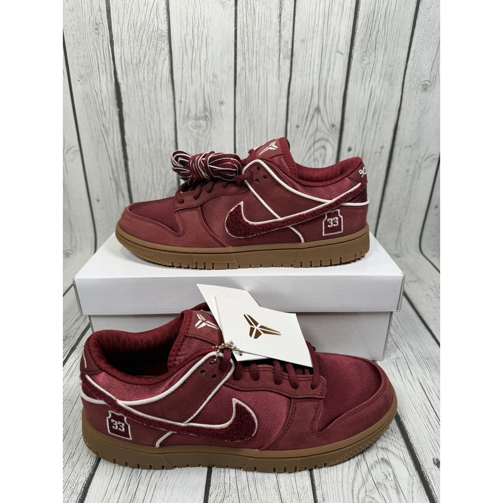 Kobe Bryant × Nike Dunk Low Protro 'Team Red' 'Lower Merion Away' Size 9M - Picture 5 of 10